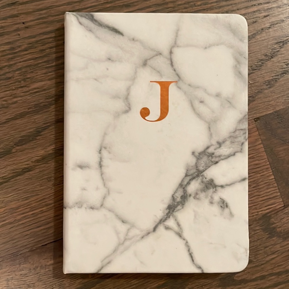 Marble ‘J’ Notebook